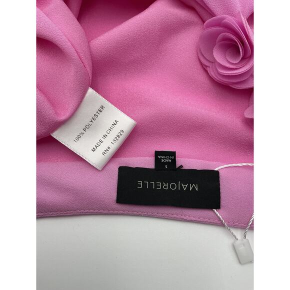 Majorelle 'Brittan' Pink Polyester Top Size S - Picture 3 of 4